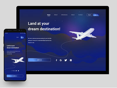 landing page