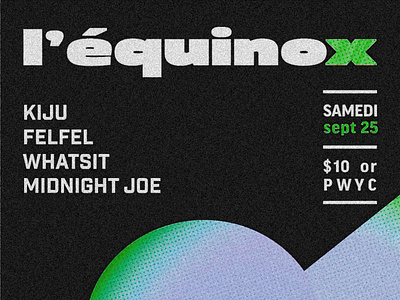 L'equinox / sept 25 / montreal branding design edit graphic design icon illustration photo typography vector