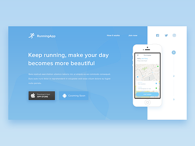 Daily UI #003 - Landing Page Element