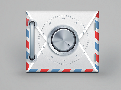 Safemail envelope icon mail safe vault