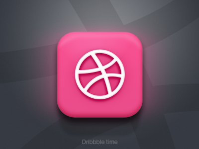 Dribbble time appicon fun icon ios iphone rebound
