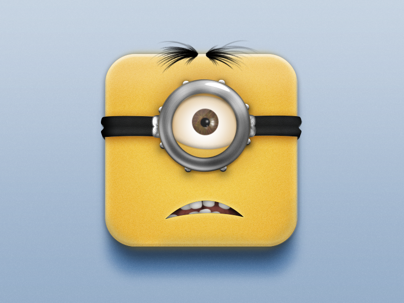 Waaaaaaat?App minion despicable me ios icon app icon butt what whaaaat waaaaaaaat fun practice appicon