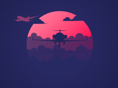 Flight Illustration design illustration minimalist