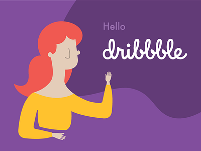 Hello, Dribbble! dribbble hello vector welcome