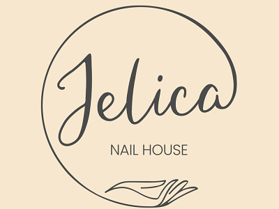 Jelica Nail House LOGO branding design graphic design illustration logo logo design