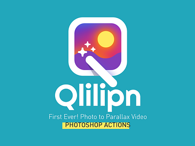 Qlilipn Logo action conver creative market icon logo photo photoshop picture qlilipn video