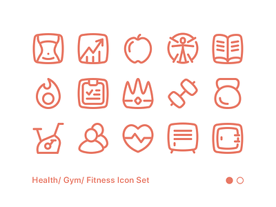 Fitness Icon Set 01