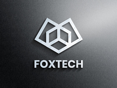 Logo mockup on office black silver wall 3d