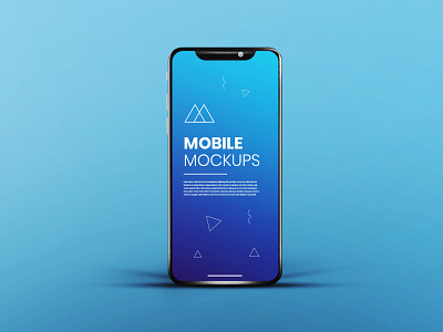 Realistic & clean app screen white blue smartphone mockup app mockup phone mockup ui mockup ux mockup
