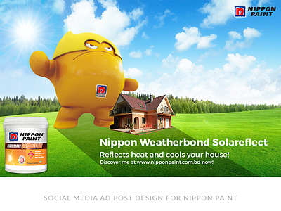 SOCIAL MEDIA AD POST DESIGN FOR NIPPON PAINT