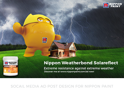 SOCIAL MEDIA AD POST DESIGN FOR NIPPON PAINT ad ad design ads advertising banner design offer offer design post post design social media