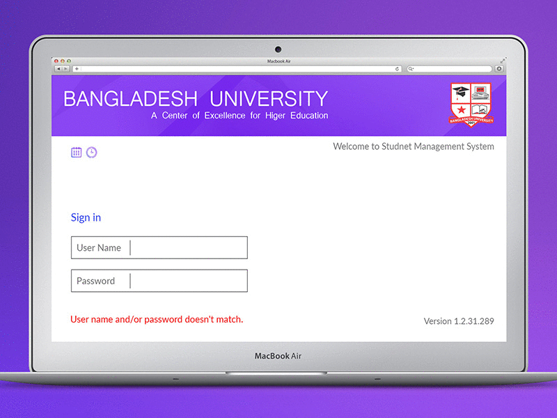 Student Online Portal Interface Design college education portal online portal student student portal university