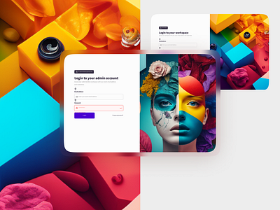 Sign in or Login screen design landing page design login ui ux webdesign