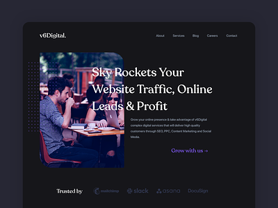 v6Digital - Sky Rockets Your Website Traffic, Online Leads & Pro clean ui content design content marketing content strategy design interface leads minimal payment ppc profit seo seo agency seo company seo services ui user experience user inteface ux web design