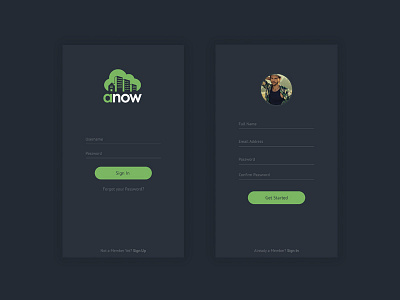 Anow App app real estate ui ux