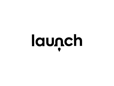 Launch blackletter flat launch launcher launchpad letter logo logo mark minimal outline rocket logo rocketship startup