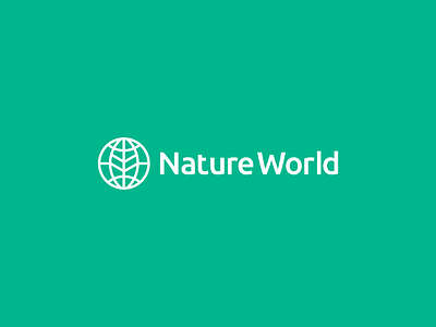 Nature World earth ecology globe green health leaf logotype nature nature logo organic world