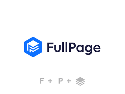 FullPage app development extension geometic layers logos logotype monograms negativespace plugin slides web