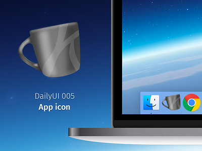 DailyUI 005 - App Icon 005 app icon coffee dailyui dailyui005 icon mug