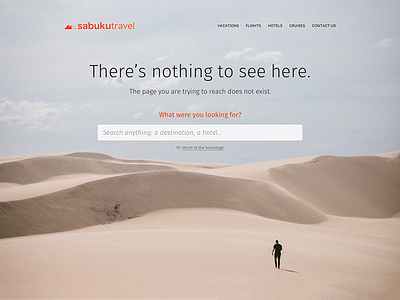 DailyUI 008 - 404 Page 008 404 404 page dailyui dailyui008 desert webdesign website