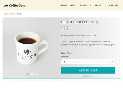 DailyUI 012 - E-Commerce Shop 012 coffee dailyui dailyui012 ecommerce glitch glitch coffee item shop