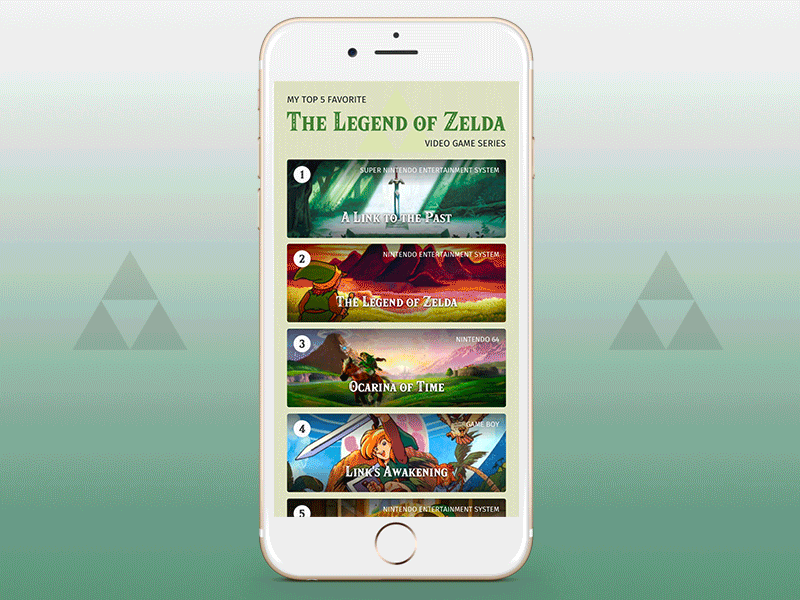 DailyUI 019 - Leaderboard 019 dailyui dailyui019 leaderboard zelda