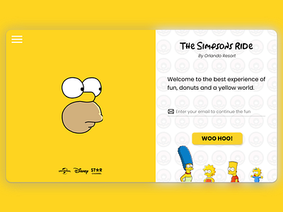 The Simpsons Website adobexd app branding design designcartoon disney figma graphic design illustration sketch thesimpsons trends ui uitrend userexperience userinterfaces ux vector website websitedesign