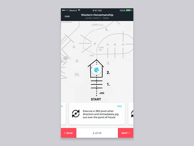 Pattern View app clean horse shows mobile ui ux