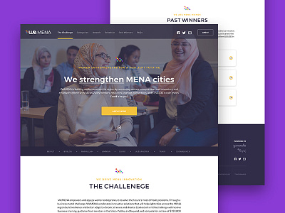WeMENA Business Competition business competition ui ux web