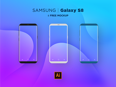 Samsung S8 Flat Mocks .AI