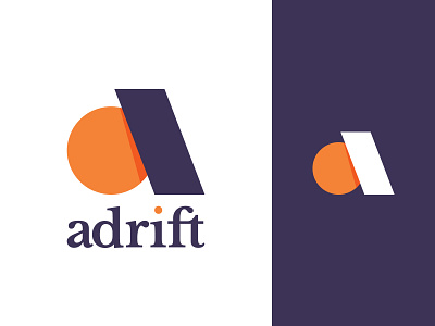 adrift a adrift brand branding flat geometry icon identity letter letter a letters logo logotype mark minimal simple symbol type typography vector