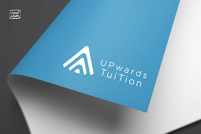 Upwards Tution Logo Design arrow branding education icon logo logo design minimal power powerup