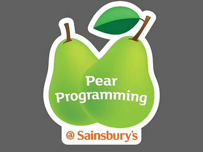 Pear Programming pair programming pear programming sticker