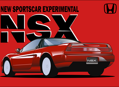 Honda NSX Vector car graphic design vector