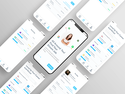 UI Job Finder App application graphic design mobile ui ux