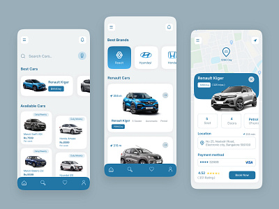 Car Rental App Concept android app application automotive booking car design iphone mobile mobile app phone rent rent a car rental ui ux vehicle