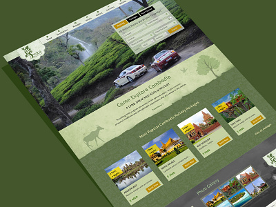 Travel Website Landing page