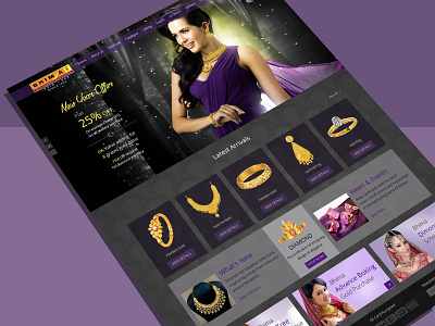 jewelry website e commerce fashion jewellery landing page ornaments shop store ui ux website