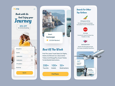 Travel Website Mobile Version