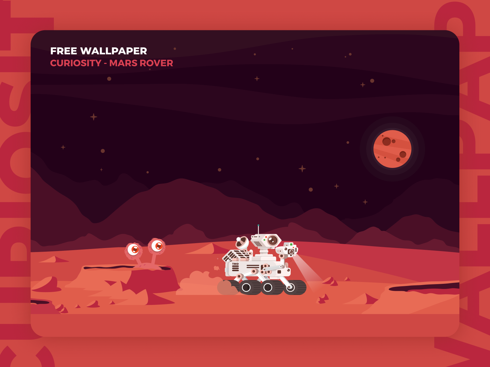 Curiosity - Free Desktop Wallpaper 👩🏻‍🚀 by Wagner Ramos 🇧🇷🇩🇪 on Dribbble