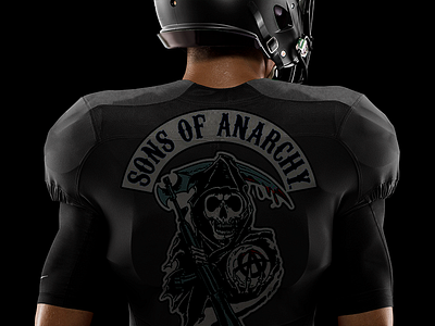 Sons Of Anarchy art concept dark football samcro series sons of anarchy uniform