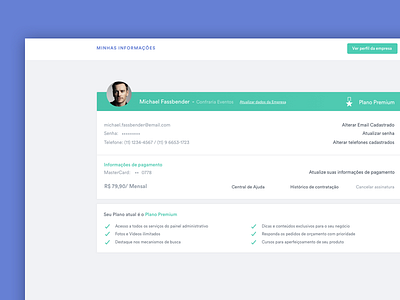 Profile User Dashboard