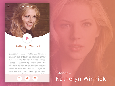 Interview Player App Concept