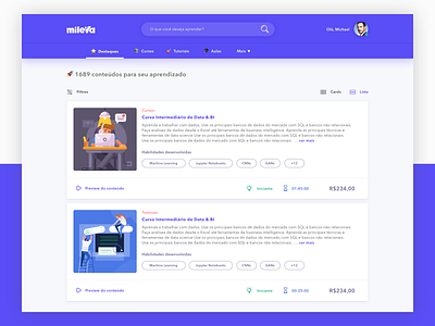 Educational Website 🎓 - WIP blue and white card clean concept design education website emoji set fun gradient icon illustration material simple typography ui ux vector web