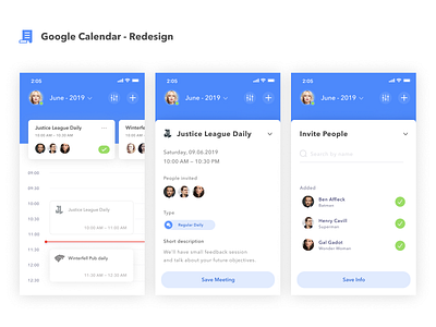 Google Calendar Redesign 🗓