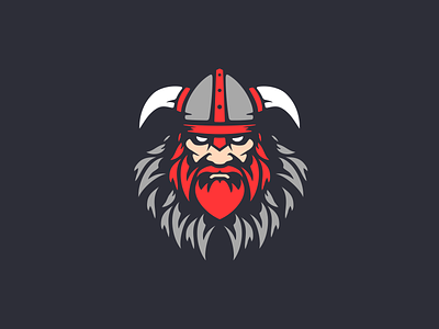 Viking Logo Concept ⚔️ branding clean concept dark design icon illustration logo norse simple vector viking