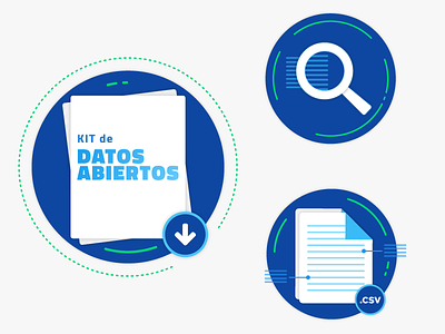 Open Data icon set (b-side) data datos abiertos datos argentina icon open data