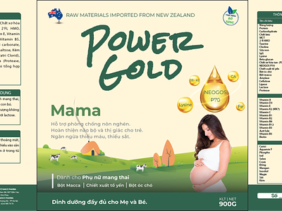 Power Gold Mama design graphic design illustration vector
