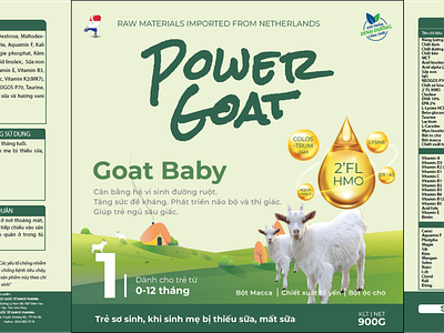Power Goat Baby design graphic design illustration vector