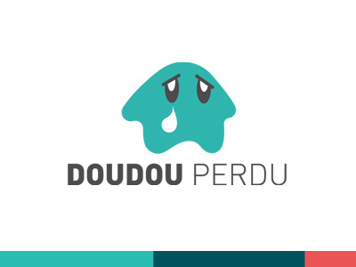 identity Doudou Perdu doudou flat icon identity logo plushie plushies sad sadness